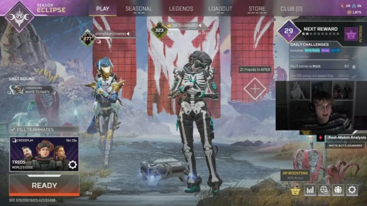 Twitch Streamer Accidentally Leaks New Apex Legends Skin