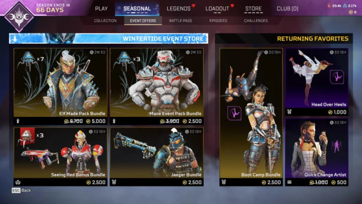 Original Apex Legends Event Skins Return During Wintertide Collection Event